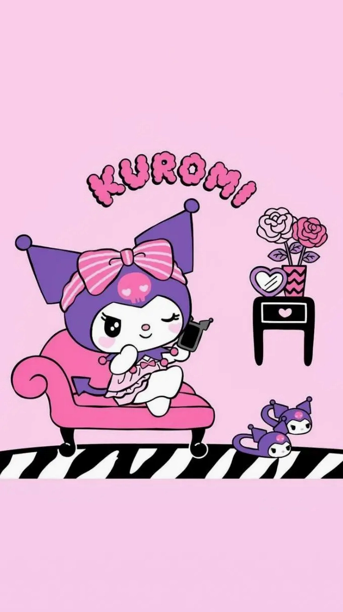 Ảnh nền kuromi ngầu bí ẩn độc lạ cho màn hình khóa