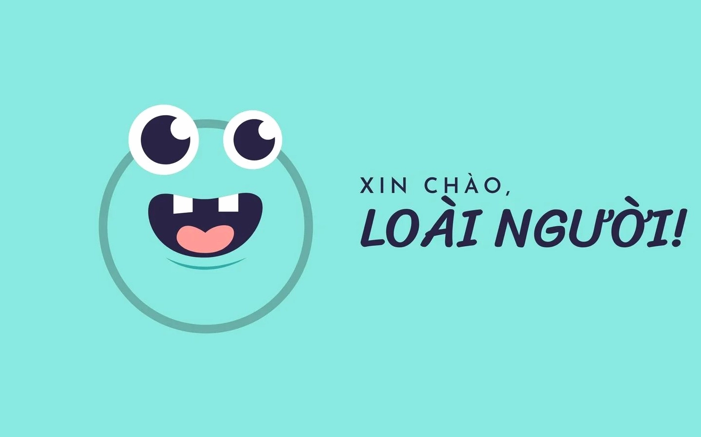 Ảnh nền màu xanh với ý nghĩa xin chào mang lại cảm giác tươi mát
