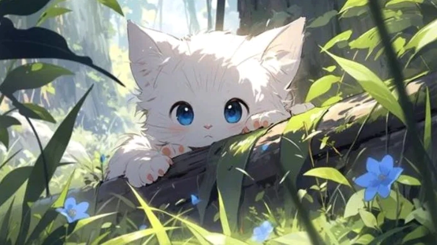 Ảnh nền máy tính anime cô gái nhỏ giữa cánh đồng hoa bạt ngàn chất lượng 4k