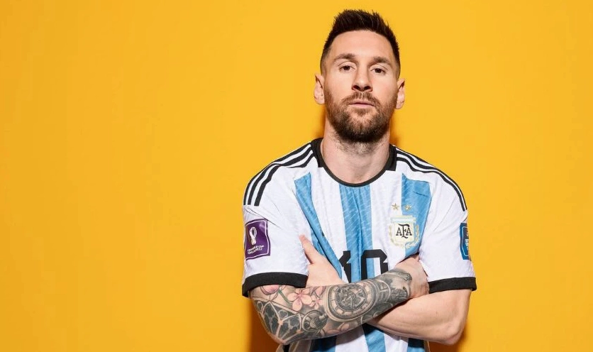 Ảnh nền Messi thi đấu trong màu áo đội tuyển quốc gia Argentina sắc nét