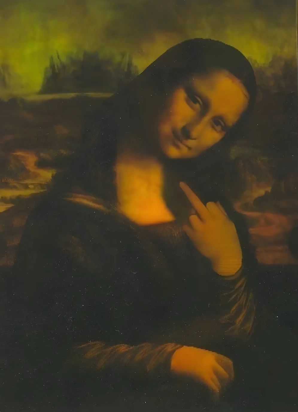 Ảnh ngón giữa cute meme mèo