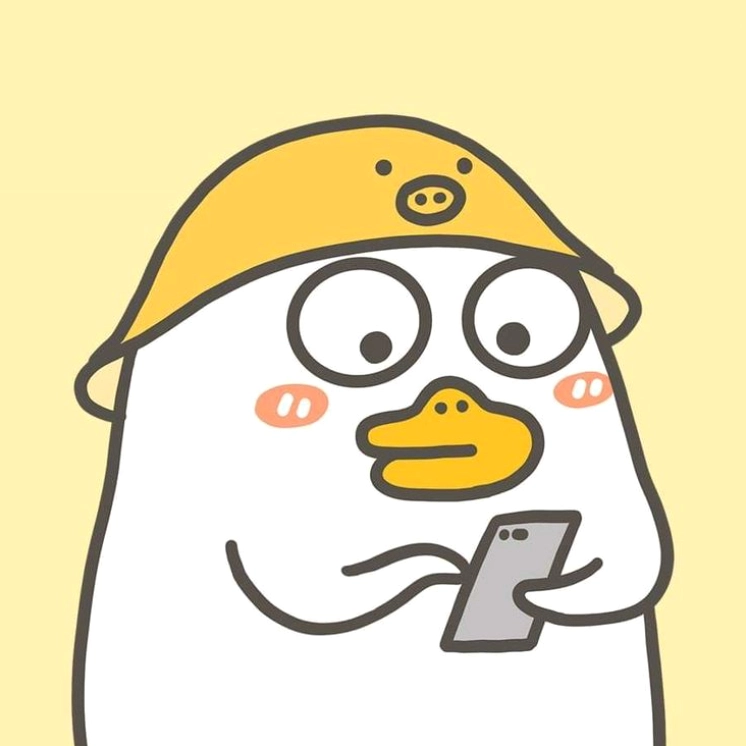 Ảnh vịt meme trắng cute ngáp ngủ