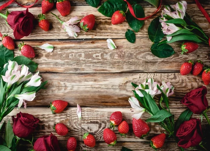 Background hoa quả hoạt hình vui nhộn cho slide thêm sinh động và tươi trẻ