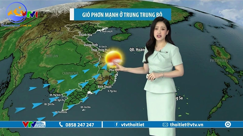 Bản đồ thể hiện gió phơn hoạt động nhiều nhất ở khu vực nào