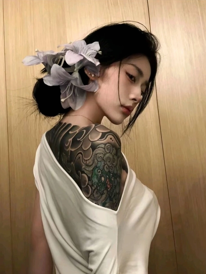 Bạn nữ xăm hình mang phong cách thời trang hiện đại và cực kỳ thu hút ánh nhìn