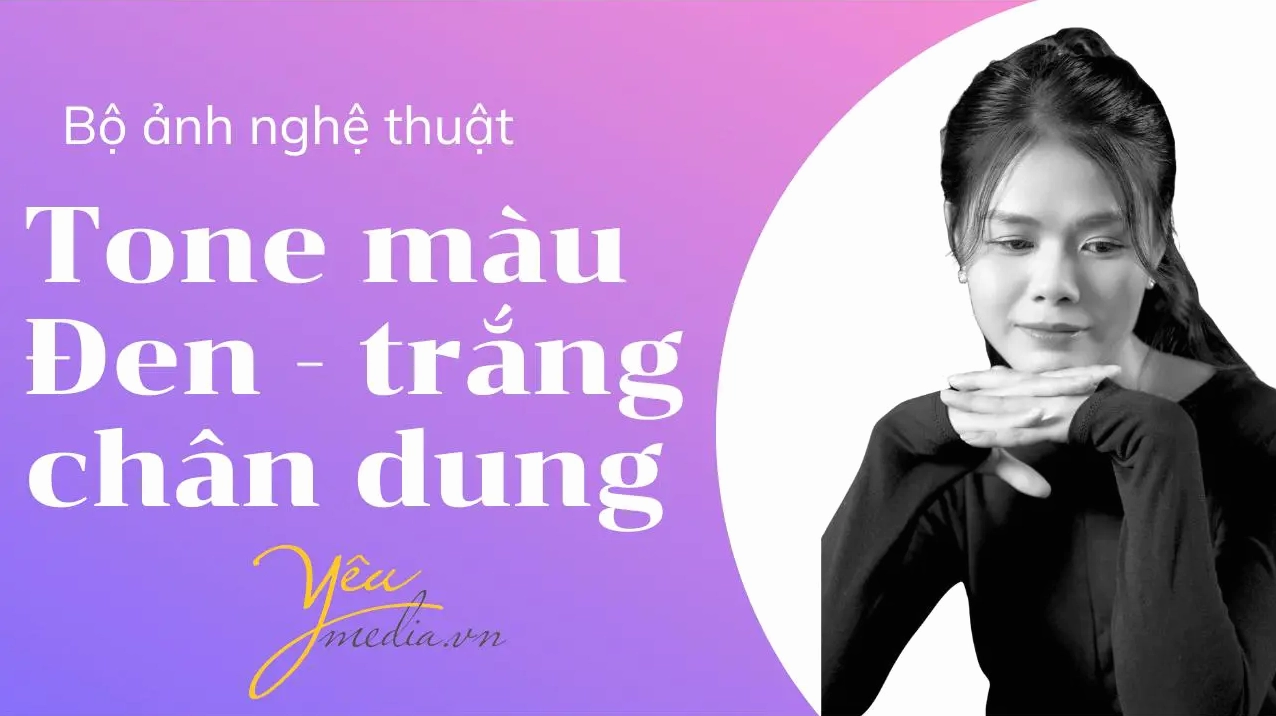 Bộ ảnh nghệ thuật tone màu đen trắng chụp chân dung ấn tượng làm hình nền