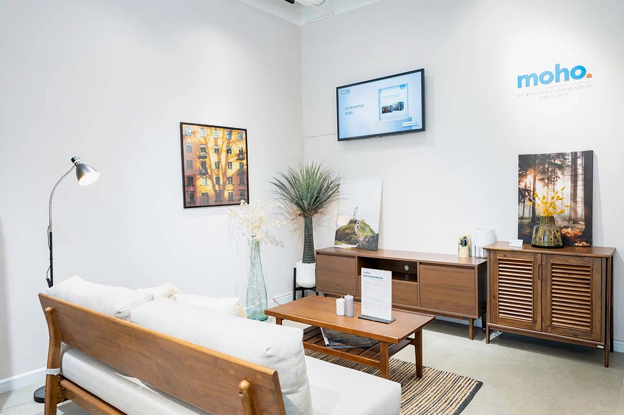 Bộ nội thất phòng khách bằng chất liệu gỗ tự nhiên sang trọng