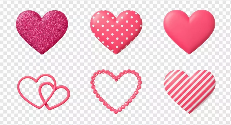 Bộ sưu tập các họa tiết hoa văn hình nền màu hồng tình yêu sáng tạo