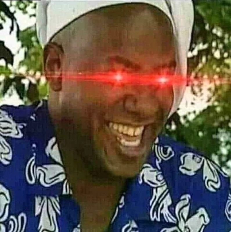 Bức ảnh anh da đen cười toe toét cực kỳ sảng khoái