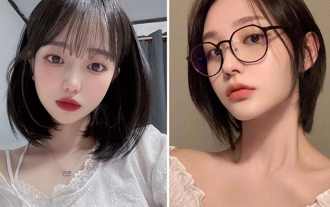 Bức ảnh chụp góc nghiêng thần thánh của cô gái Trung Quốc tóc ngắn với thần thái quyến rũ lôi cuốn
