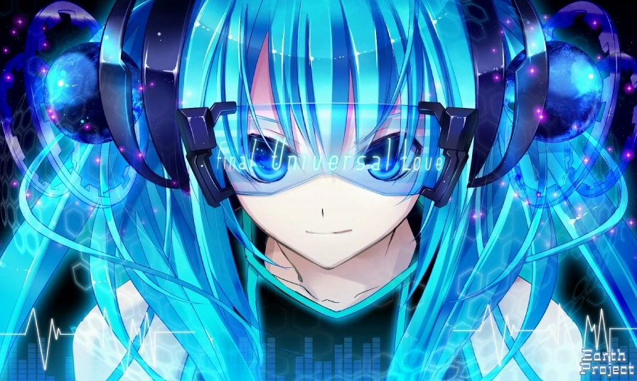 Bức ảnh nền laptop 3D Anime cô bé đang cầm chiếc ô trong suốt dưới cơn mưa nhỏ