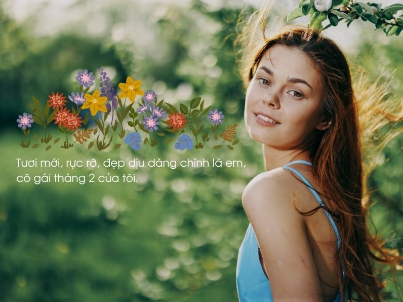 Bức ảnh thiếu nữ khoe sắc rạng rỡ chào đón tháng mới đầy những niềm vui