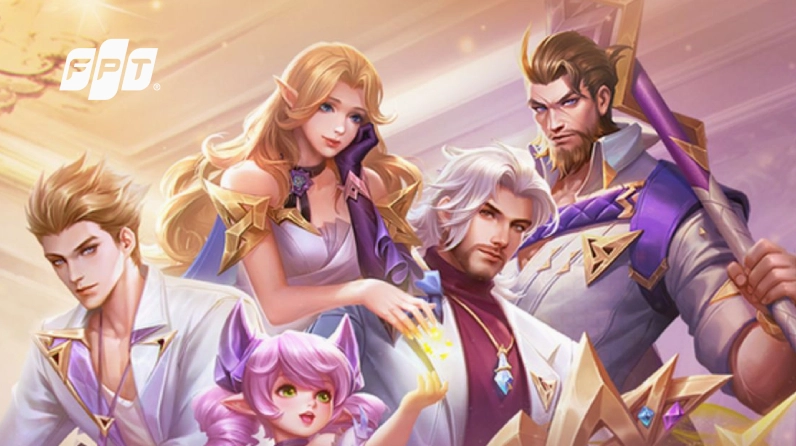 Bức hình nền game liên quân quy tụ các vị tướng dũng mãnh chuẩn độ phân giải cực cao