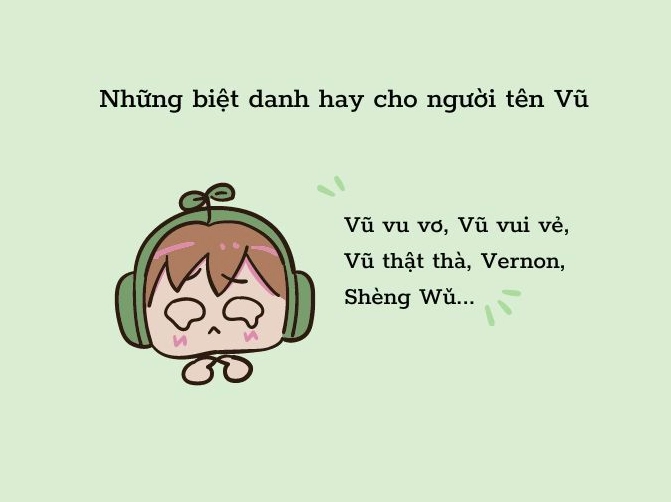 Các gợi ý đặt tên hay có đệm Vũ