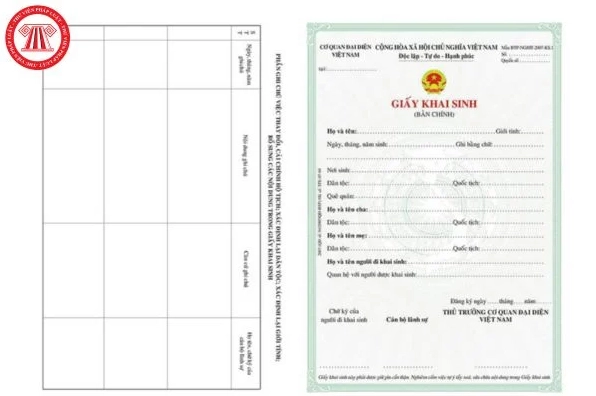 Cách ghi nơi sinh và nơi cư trú trong Giấy khai sinh của người được khai sinh Bản chính và bản sao Giấy khai sinh do cơ quan nào in