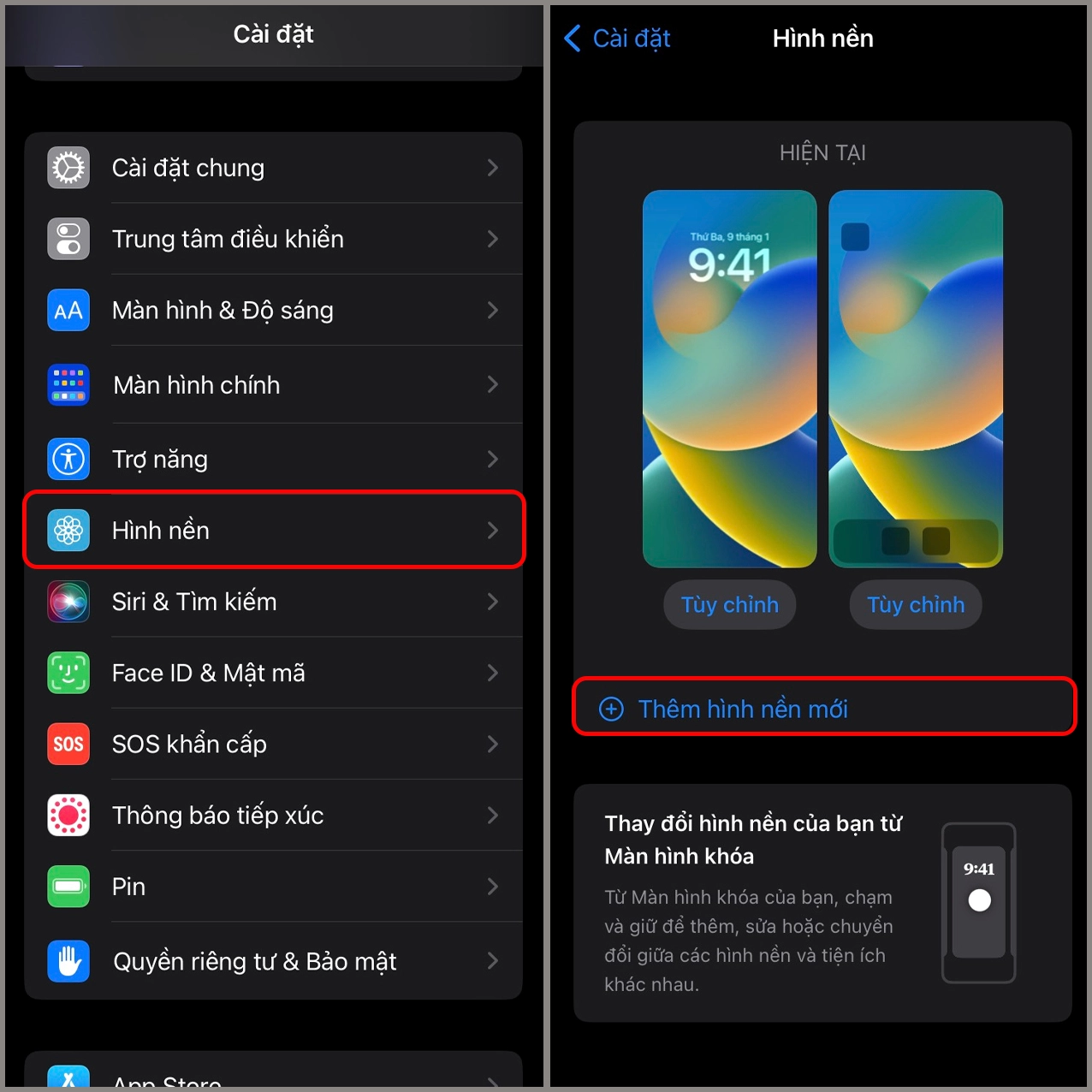 Cách tải hình nền đen cho iPhone chủ đề vũ trụ bao la