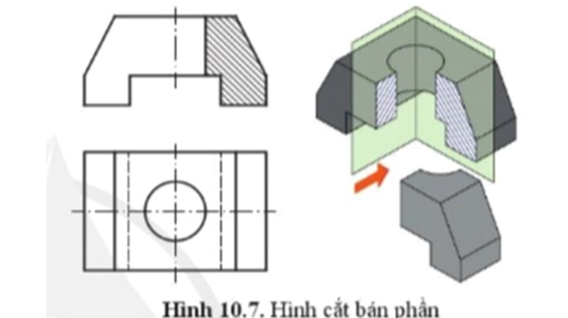 Cách thể hiện các đường gạch gạch trên mặt cắt của bản vẽ