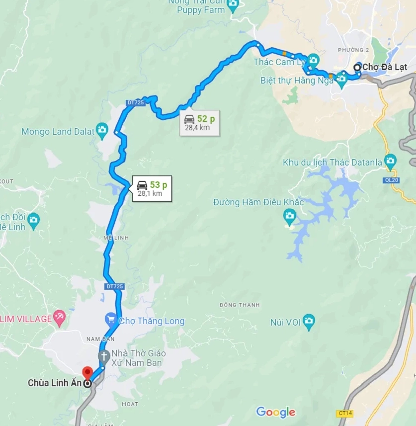 Cận cảnh bức tượng Quan Thế Âm Bồ Tát uy nghi tại khuôn viên Chùa Linh Ẩn