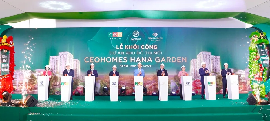 CEO Group khởi công Khu đô thị mới CEOHomes Hana Garden phía Bắc sông Hồng