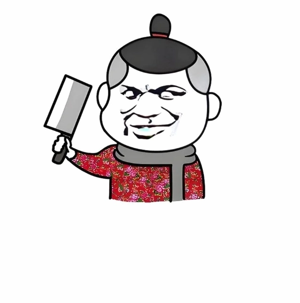 Chế hình meme cầm dao