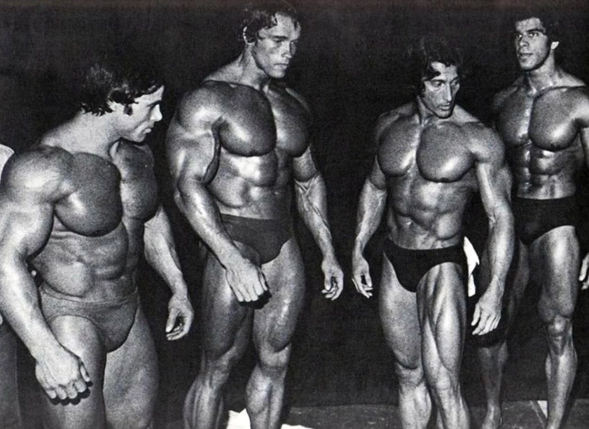 Chi tiết khối lượng cơ bắp cân đối trên cơ thể Frank Zane