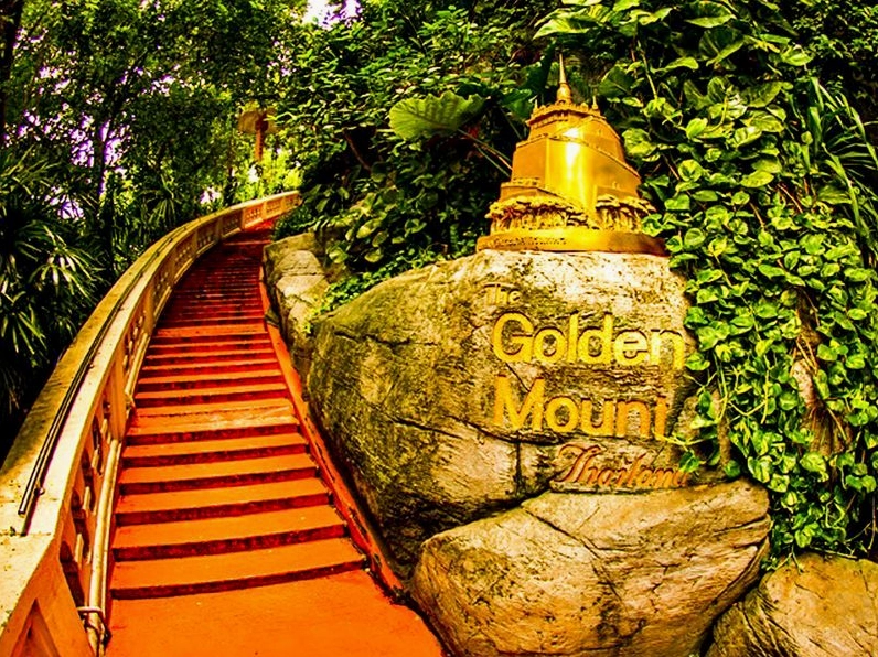 Chi tiết kiến trúc uy nghi tại bảo tháp linh thiêng Wat Saket