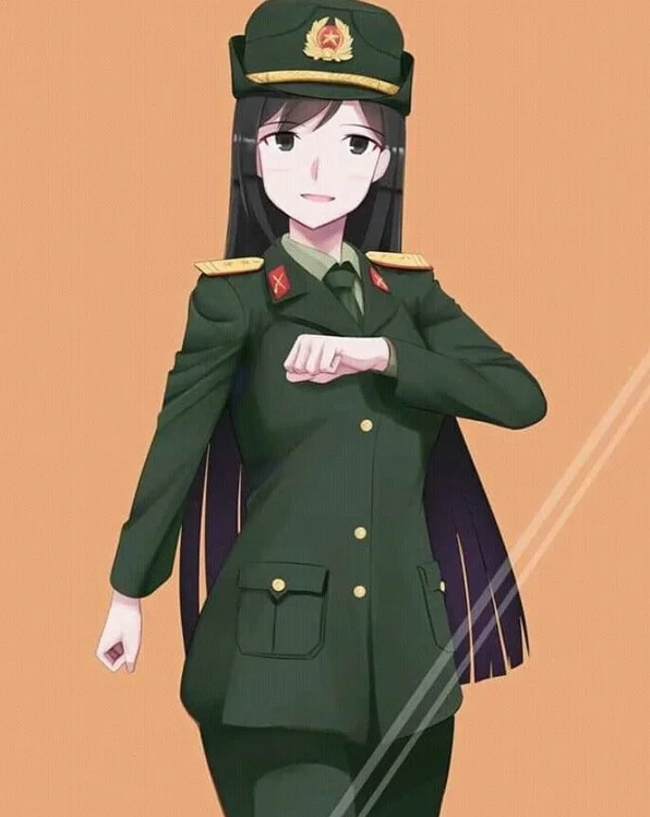 chibi công an làm hình nền meme vô cùng dễ thương