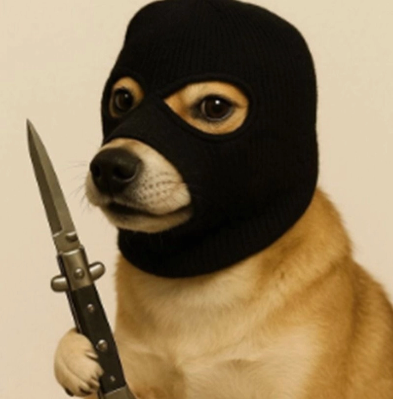 Chú chó đang phồng má giận dỗi