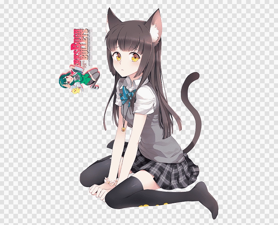 Cô gái anime tái hiện với chiếc váy đen mini quyến rũ