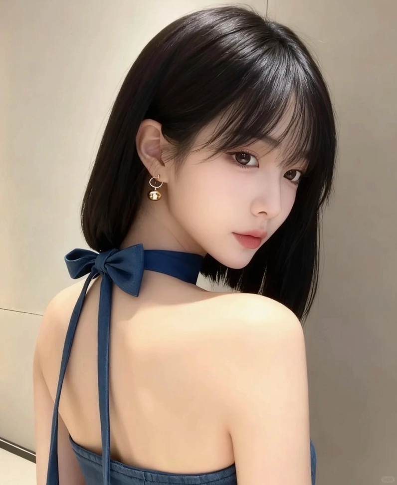 Cô gái xinh đẹp sở hữu mái tóc ngắn ngang vai với ánh nhìn cuốn hút khó cưỡng lại