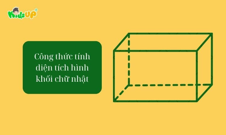 Công thức tính diện tích khối hộp chữ nhật cơ bản