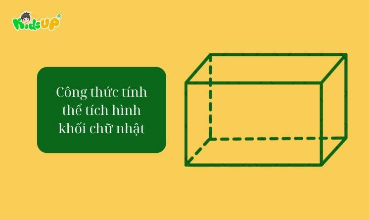 Công thức tính thể tích khối hộp chữ nhật dành cho học sinh