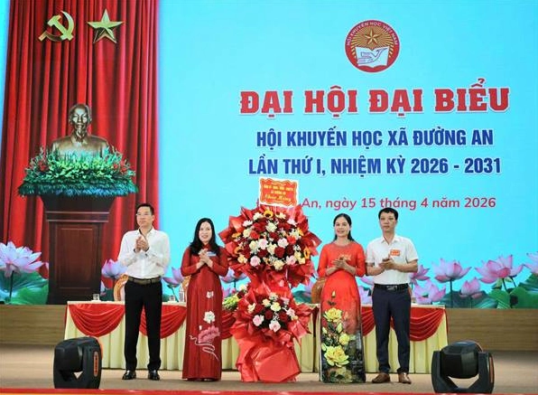 Đại hội Đại biểu Hội Khuyến học cấp cơ sở thành công tốt đẹp.