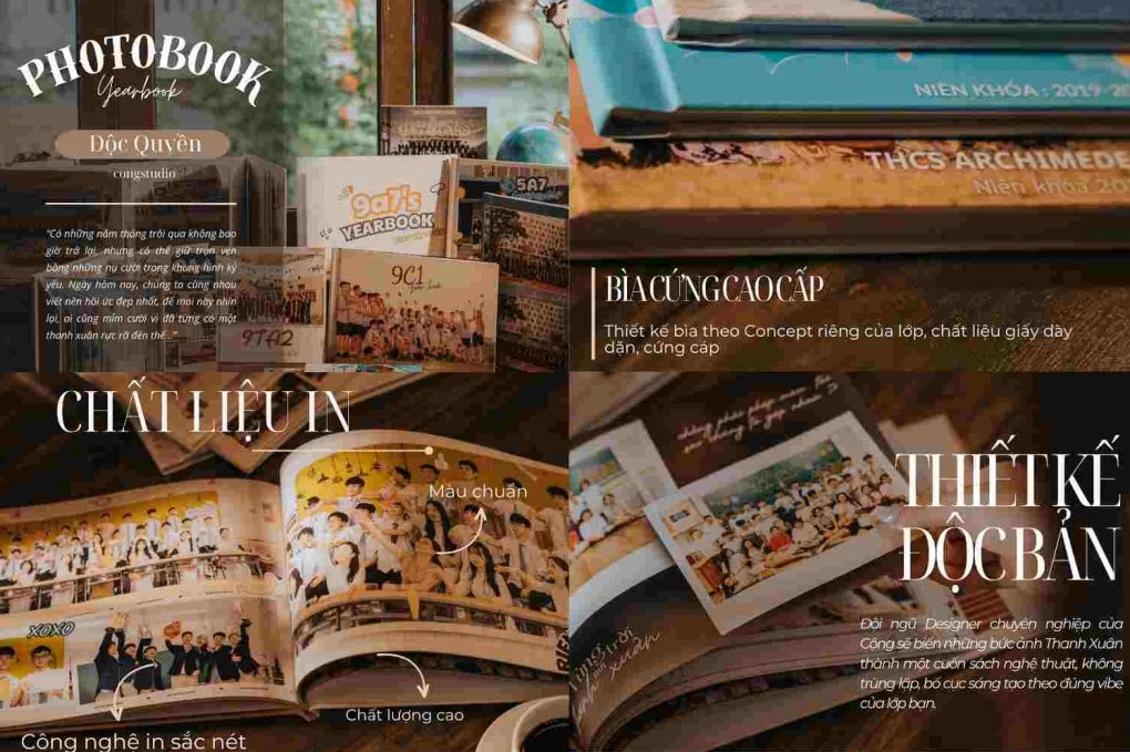 Dịch vụ thiết kế và in ấn photobook kỷ yếu chuyên nghiệp