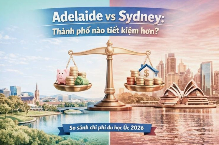 Du học Úc Adelaide hay Sydney tiết kiệm hơn So sánh chi phí