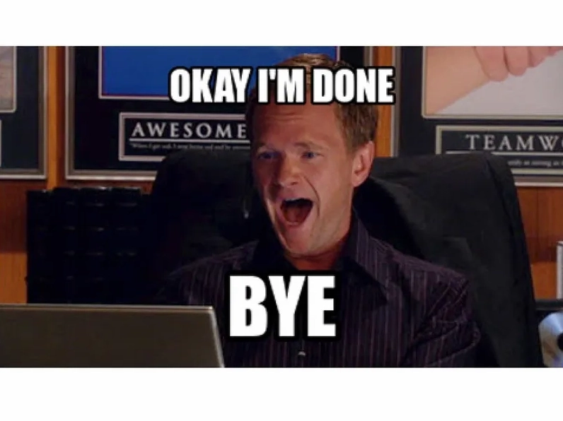 Đừng quên nói lời yêu thương bằng tạm biệt meme