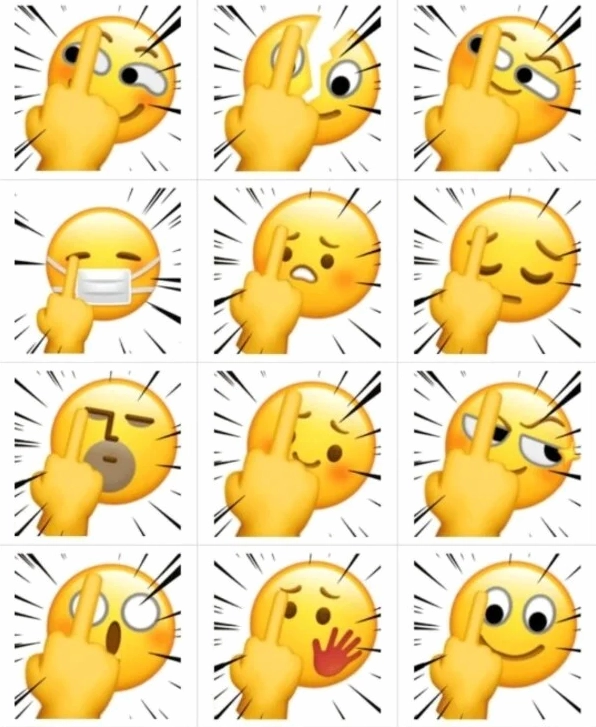 emoji khinh bỉ meme sống động