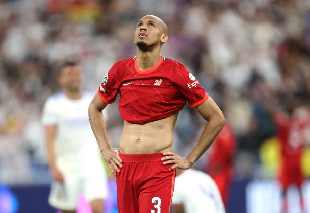 Fabinho thất vọng sau trận chung kết Champions League