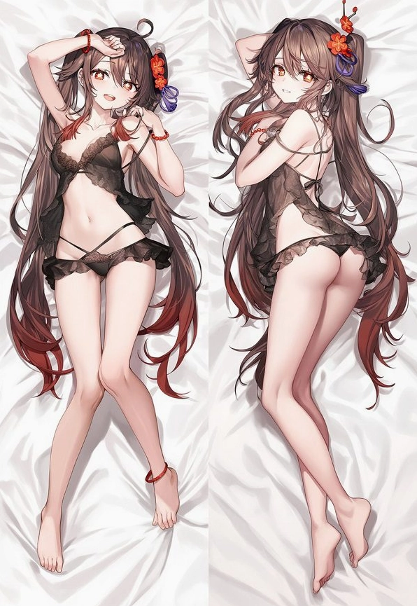 Gái anime diện bikini đỏ nổi bật giữa bãi biển xanh ngắt đầy nắng