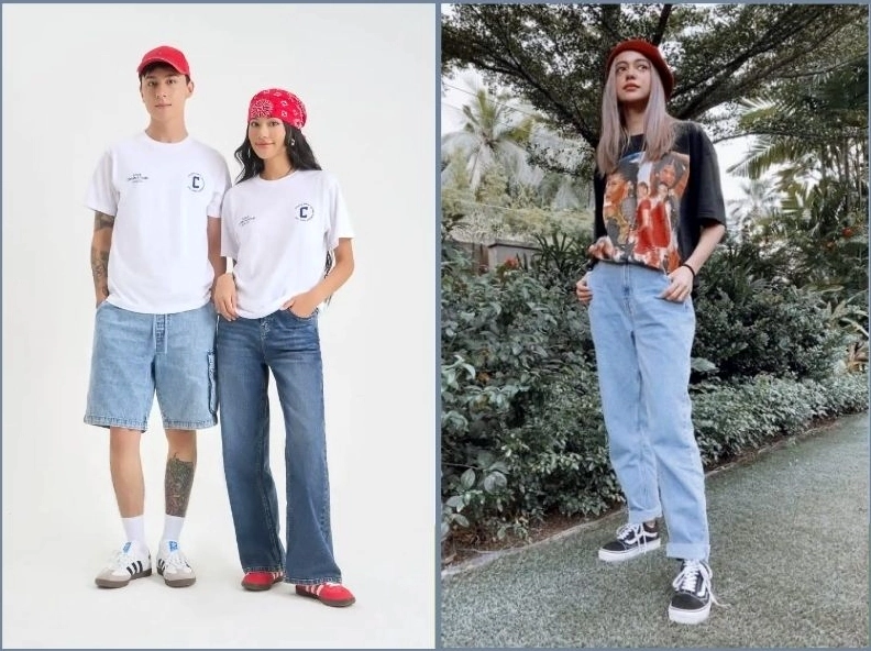 Gái xinh tự tin khoe thần thái tự nhiên trong outfit áo rộng phối đồ trẻ trung rạng rỡ