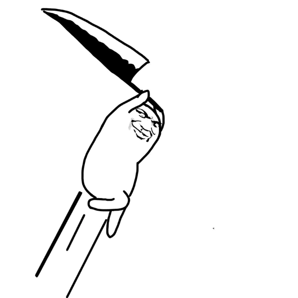 Gấu cầm dao meme