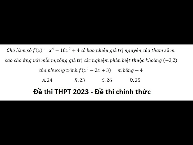 Giải phương trình đại số liên quan đến thông số hình học