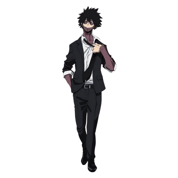 Hình ảnh anime Dabi cực ngầu với mái tóc đen và ngọn lửa xanh rực rỡ chói lòa