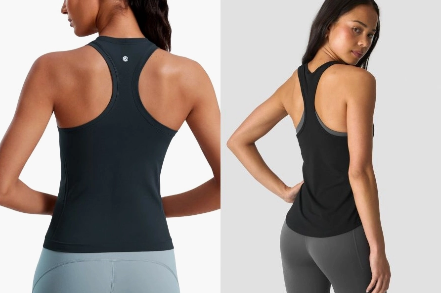 Hình ảnh bạn nữ diện áo tanktop thiết kế vai rộng tôn lên vẻ đẹp gợi cảm tự nhiên