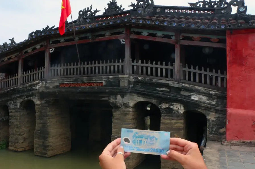 Hình ảnh Chùa Cầu Hội An linh thiêng được in vinh danh trên tờ tiền hai mươi nghìn đồng