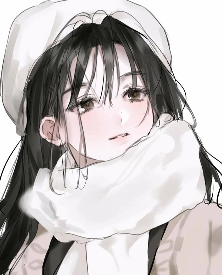 Hình ảnh cô nàng anime cá tính với ánh nhìn sâu thẳm đầy mê hoặc