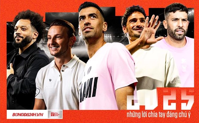 Hình ảnh mang tính biểu tượng về sự chia tay của một thế hệ vàng