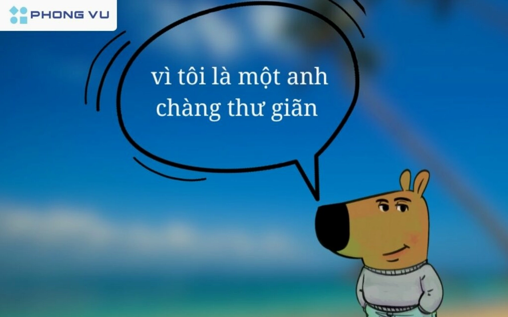 Hình ảnh meme chill guy đút tay túi quần ung dung tự tại