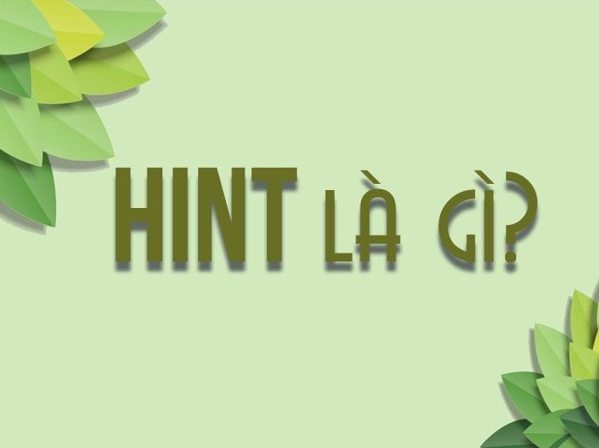 Hình ảnh minh họa cho khái niệm hint là gì