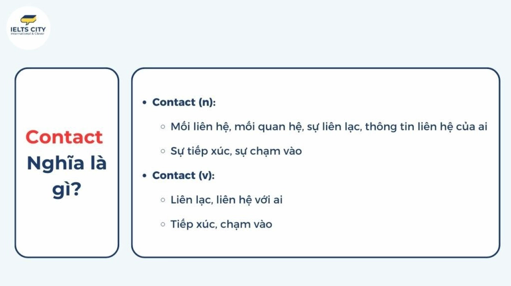 Hình ảnh minh họa ý nghĩa của từ contact trong tiếng Anh